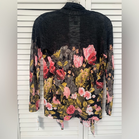 INC floral open front cardigan - Picture 2 of 4